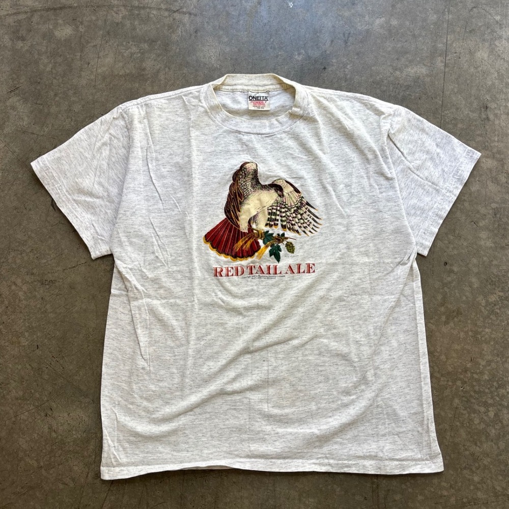 Vintage 80's 90's 1983 Redtail Ale Hawk Shirt Size XL